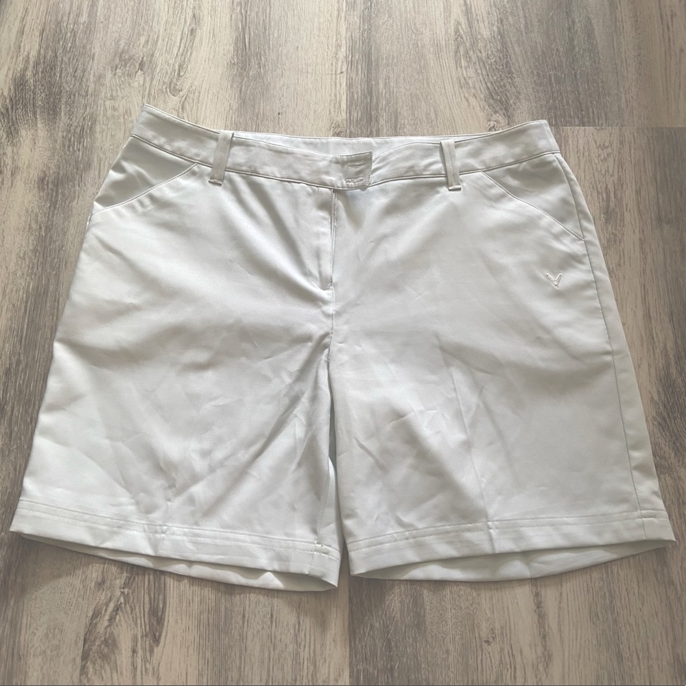 Callaway White Golf Shorts